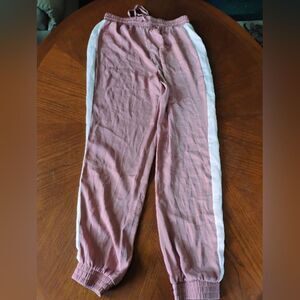 Kids Striped Jogger Pants - Size: Small    (1175)